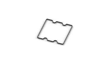 ZMX3001-0013 | Replacement seal for module base, 1-row, 3-slot