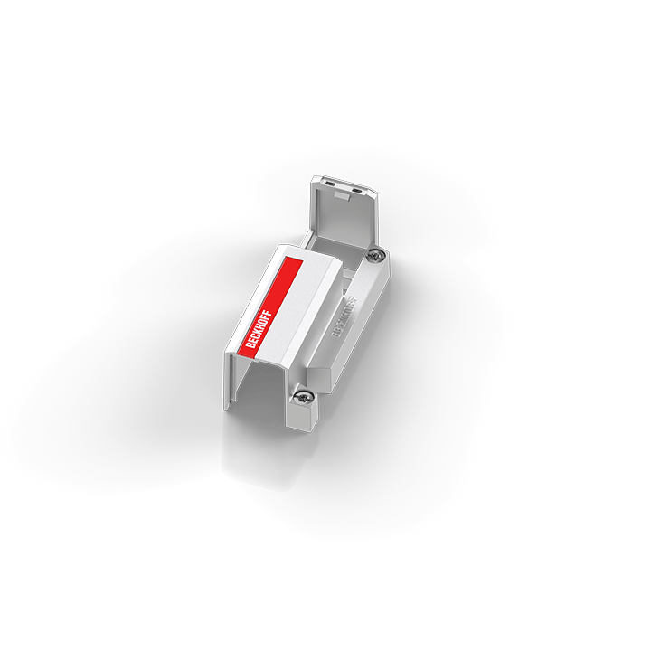 ZMX4001-0001 | Replacement cover for potential equalization, 1-row baseplate, with Beckhoff logo