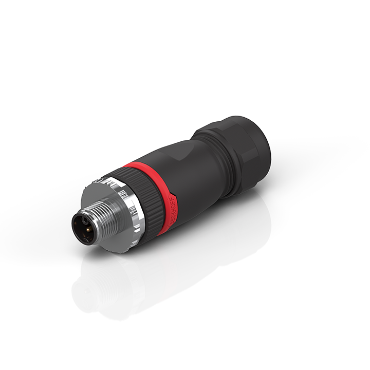 ZS2020-2711 | M12, power, field assembly, plug, straight, male, 5-pin, K-coded, IP67