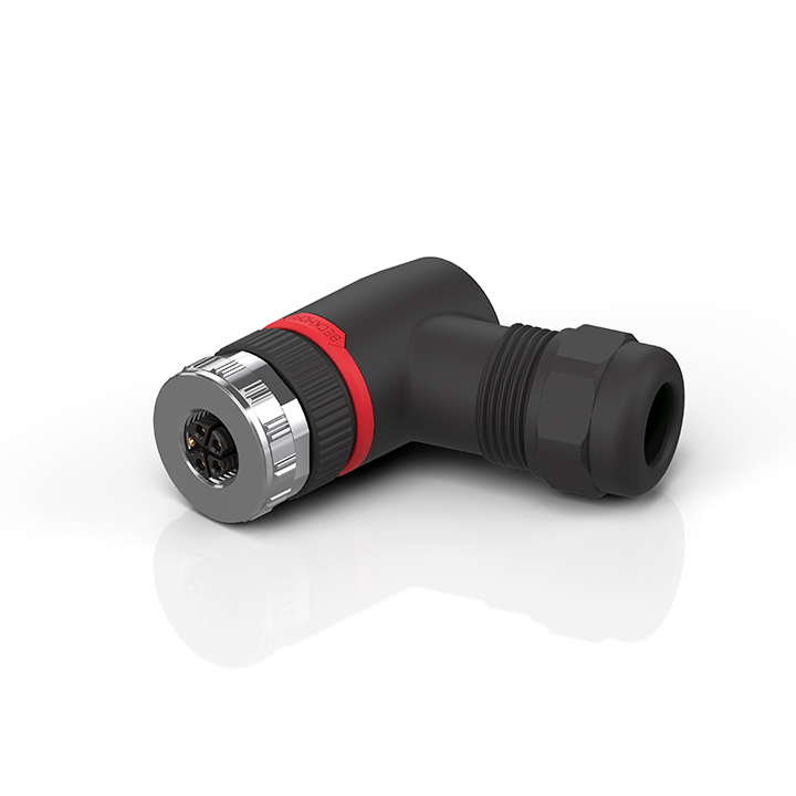 ZS2020-2741 | M12, power, field assembly, socket, angled, female, 5-pin, K-coded, IP67