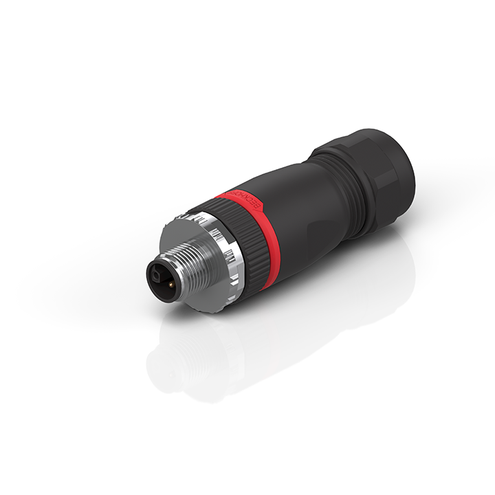 ZS2020-6711 | M12, power, field assembly, plug, straight, male, 5-pin, L-coded, IP67