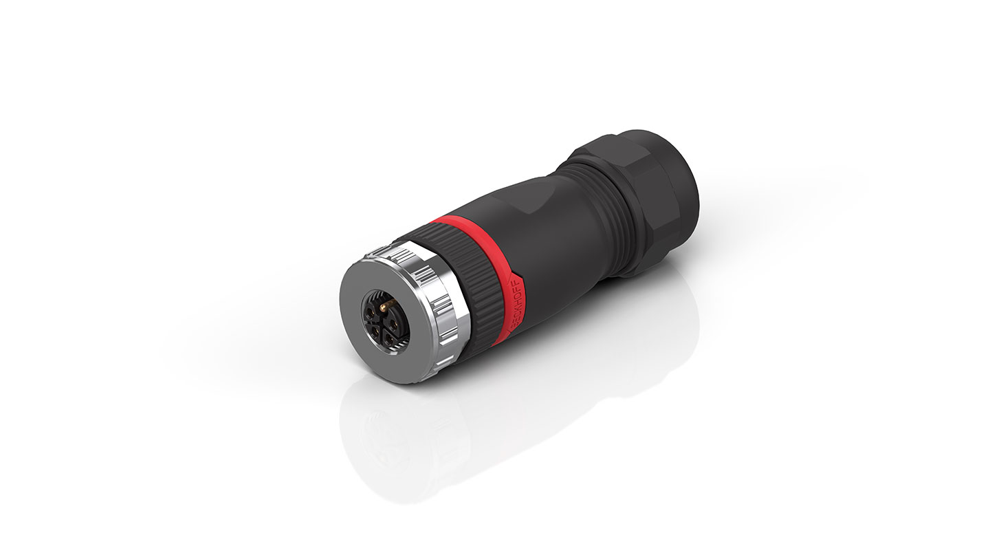 ZS2020-6720 | M12, power, field assembly, socket, straight