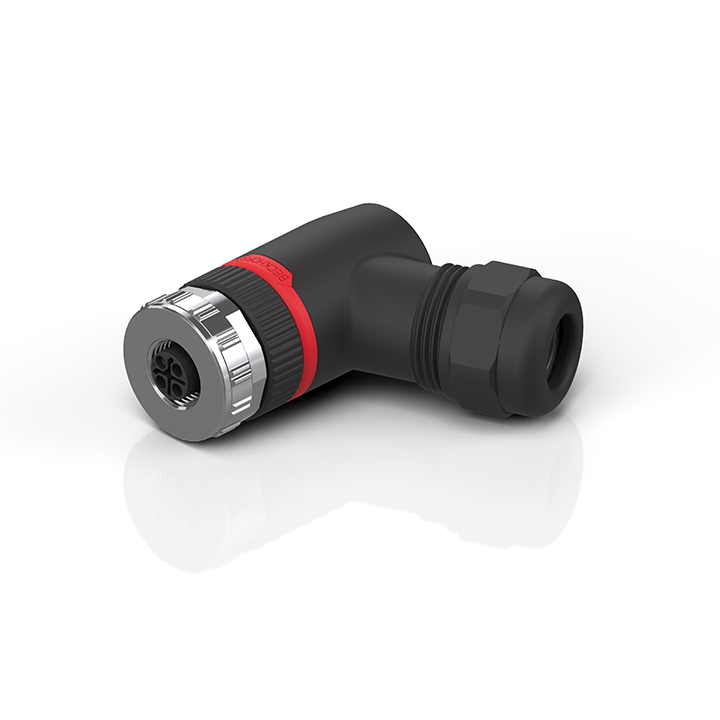 ZS2020-3741 | M12, power, field assembly, socket, angled, female, 4-pin, S-coded, IP67