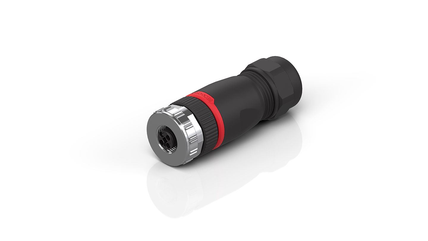 ZS2020-4721 | M12, Power, feldkonfektionierbar, Kupplung, gerade, Buchse, 4-polig, T-kodiert, IP67