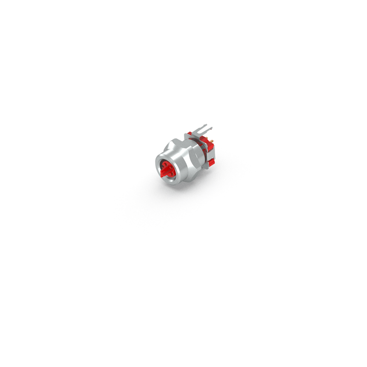 ZS7002-0007 | Flange rear assembly, EtherCAT P, print contact, 9.0 mm, with counter nut, 2-pieces: separate contact carrier and housing, shielded