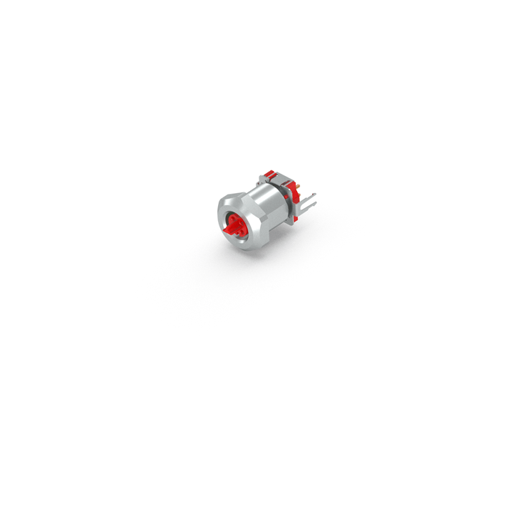 ZS7002-0008 | Flange rear assembly, EtherCAT P, print contact, 13.0 mm, with counter nut, 2-pieces: separate contact carrier and housing, shielded